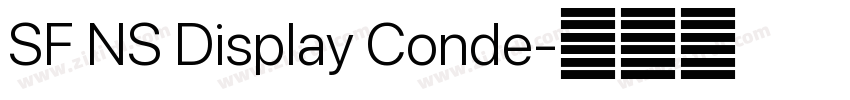 SF NS Display Conde字体转换
